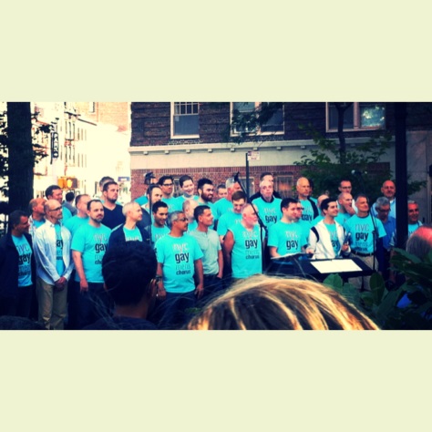 Gay Choir singing in New York parks