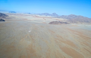 Air shoot. Namibia